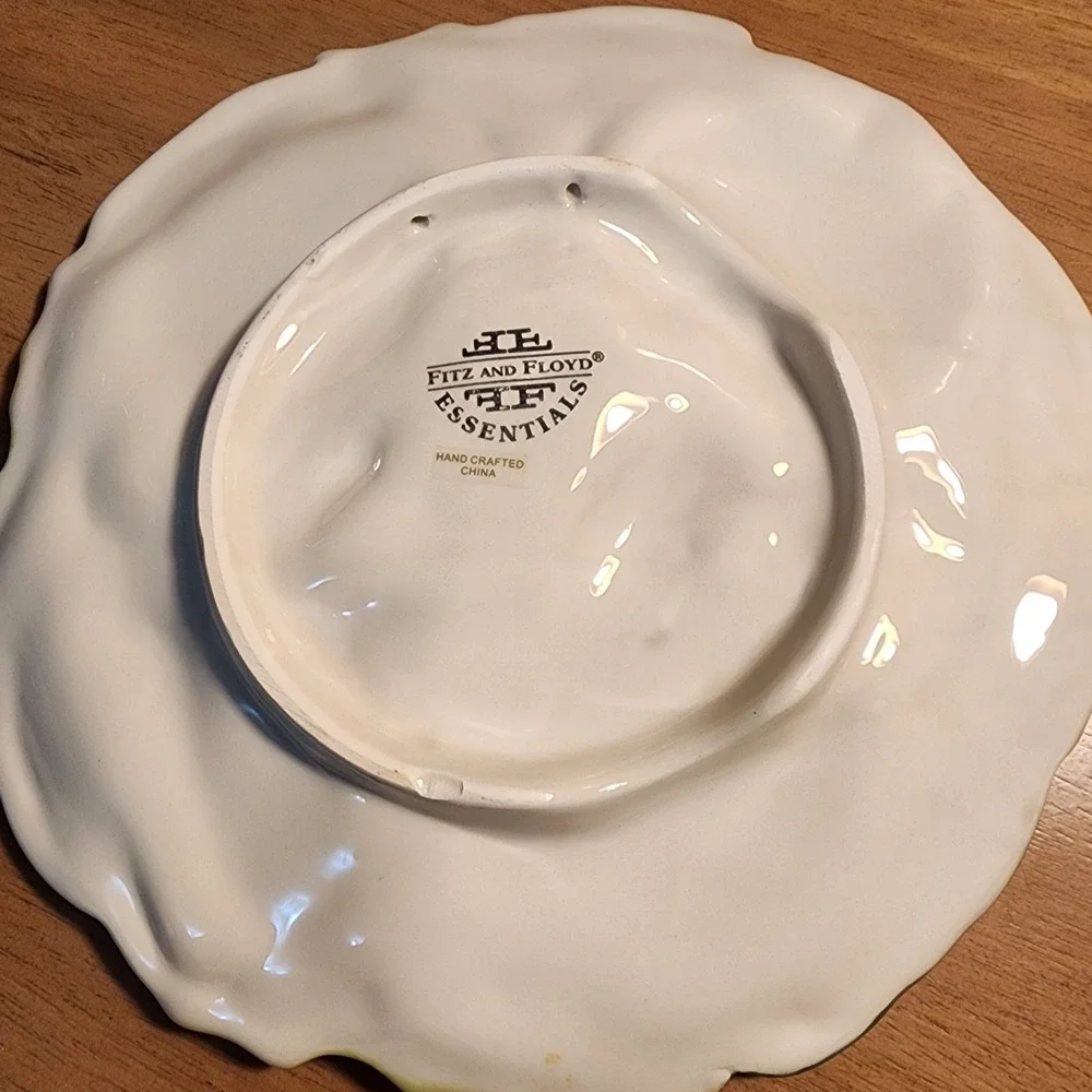 Vintage Fitz And Flyod Cat Christmas Plates Set Of 2
